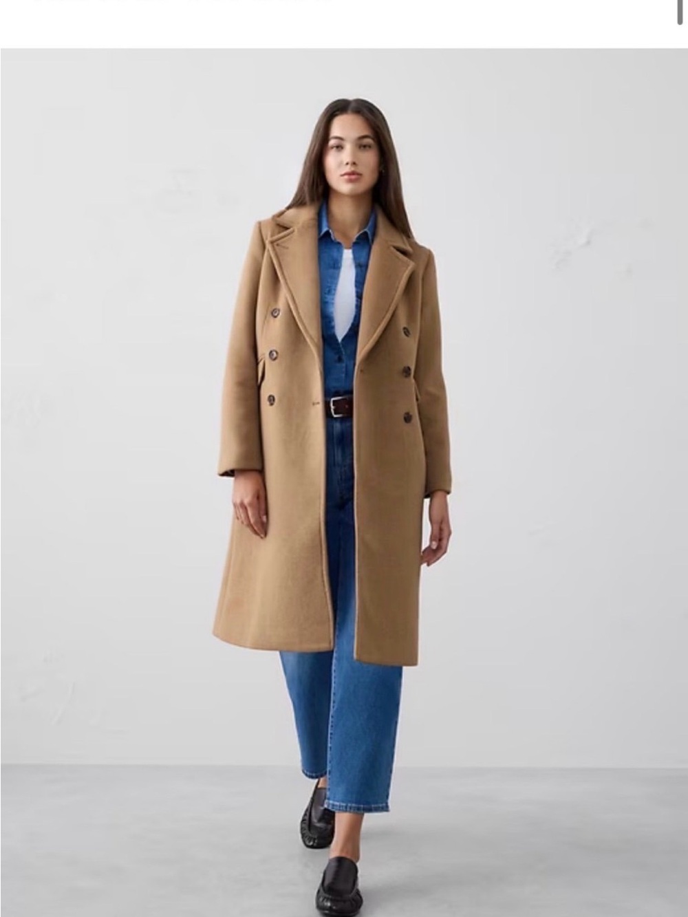 L Banana Republic Wool Timeless Topcoat